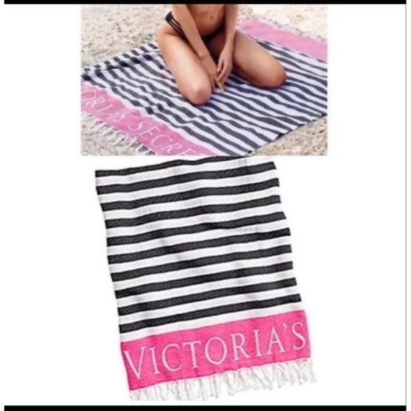 Victoria's Secret Throw blanket/Beach Blanket/Swim Cover/ Wrap NEW - Picture 4 of 6